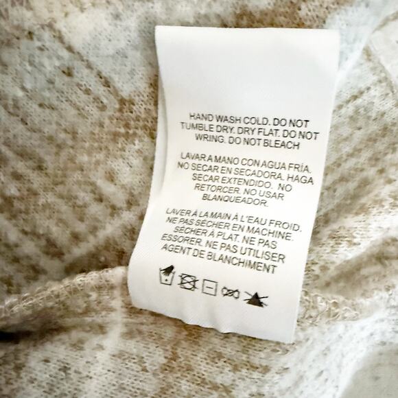 THREAD & SUPPLY | Shacket Plaid Oversized Warm Jacket Coat Taupe Combo | Large - Picture 7 of 8